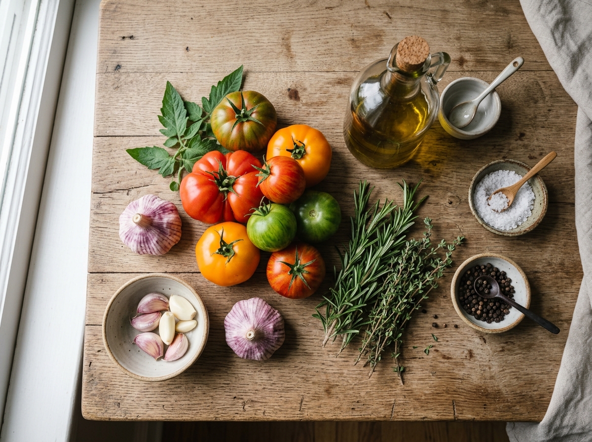 Fresh seasonal ingredients