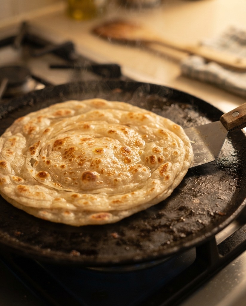 Gooey Cheese Stuffed Paratha (Quick 20-Minute Melted Breakfast) ingredients and preparation setup