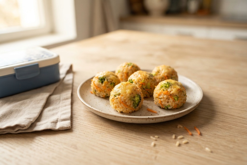 Mini Rice Balls with Veggies – Easy Back to School Lunch Recipe