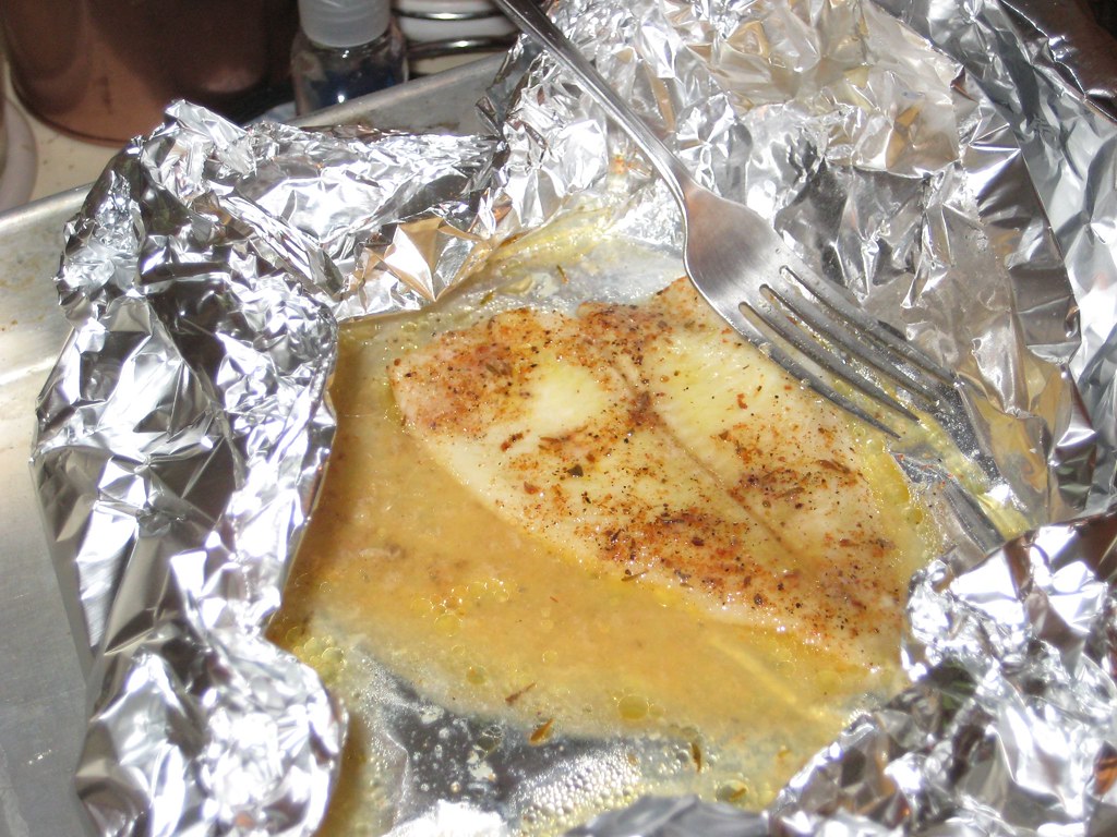 Air Fryer Cod Fillets with Lemon Garlic Butter finished dish and serving presentation