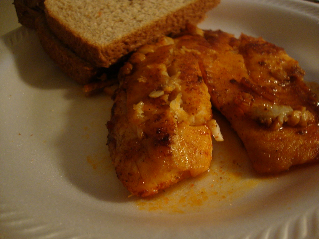 Air Fryer Tilapia with Lemon Pepper (No Breading) finished dish and serving presentation