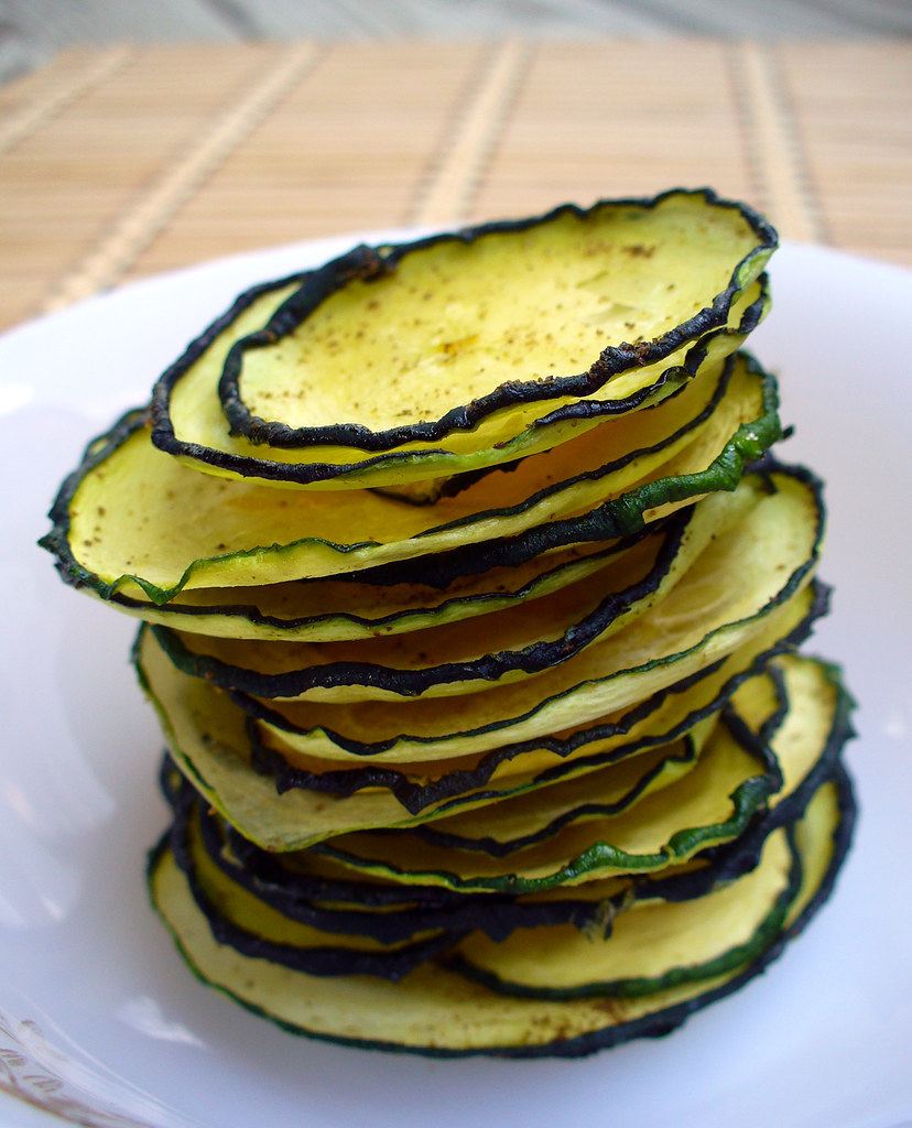 Crispy Air Fryer Zucchini Chips Without Breading