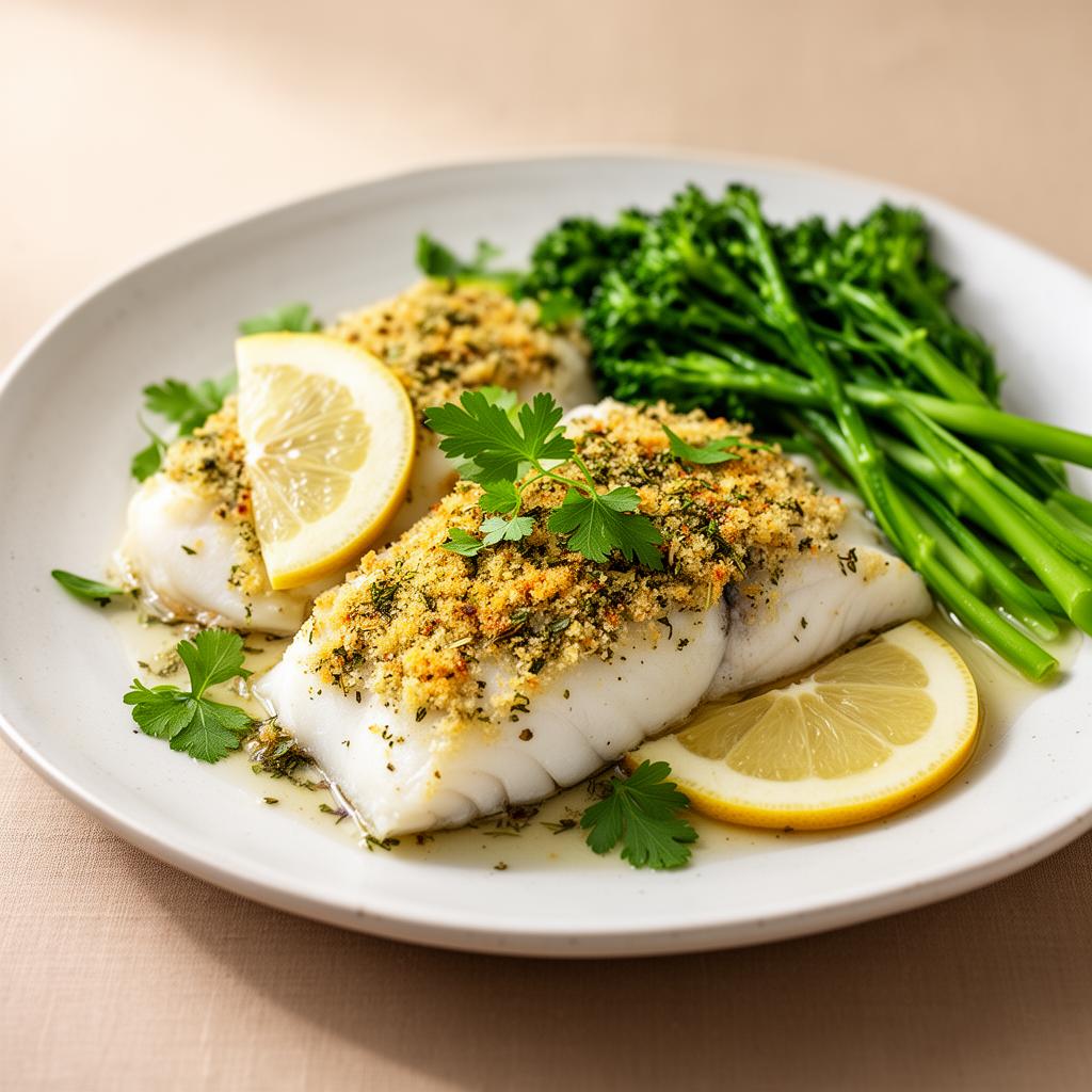 Baked Fish with Lemon and Herbs