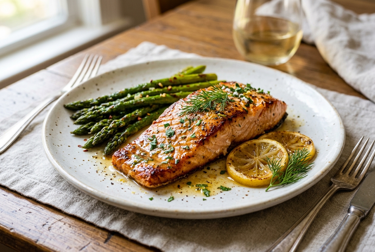 Baked Garlic Butter Salmon