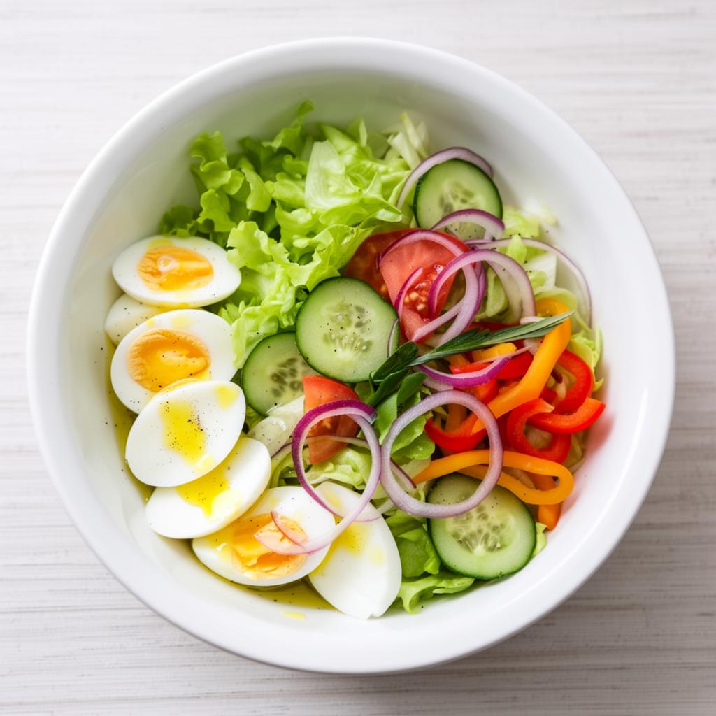 Boiled Egg Whites + Mixed Salad