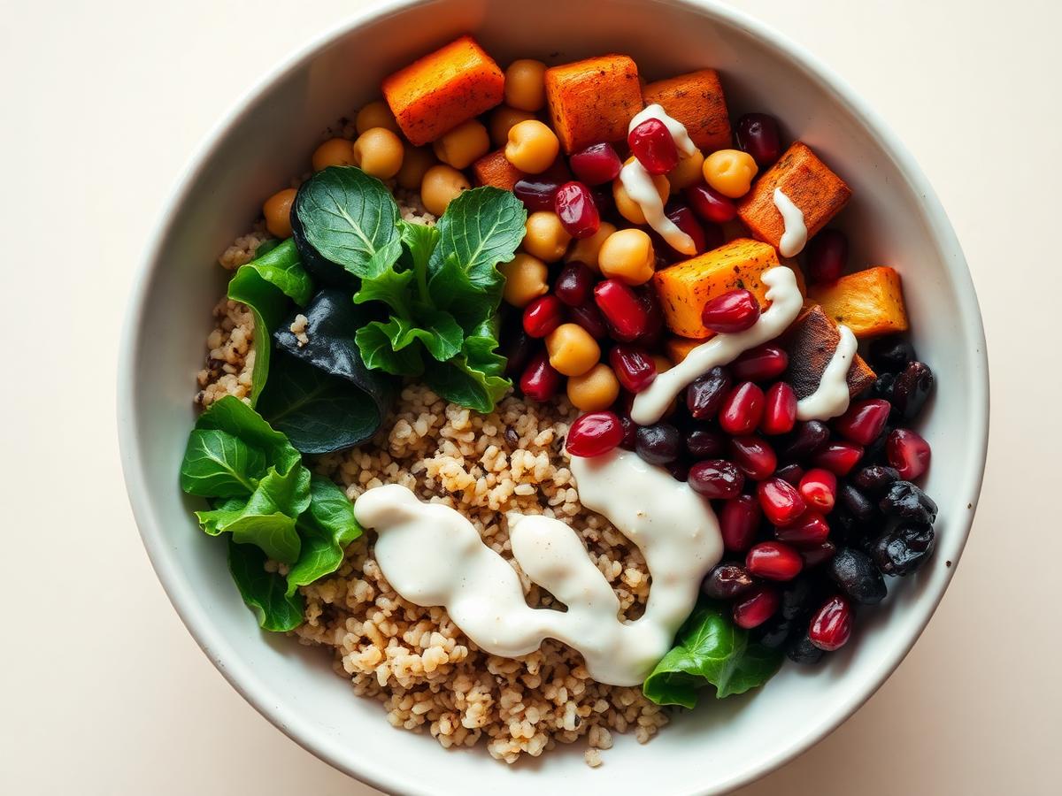 Harvest Grain Bowl with Tahini Drizzle