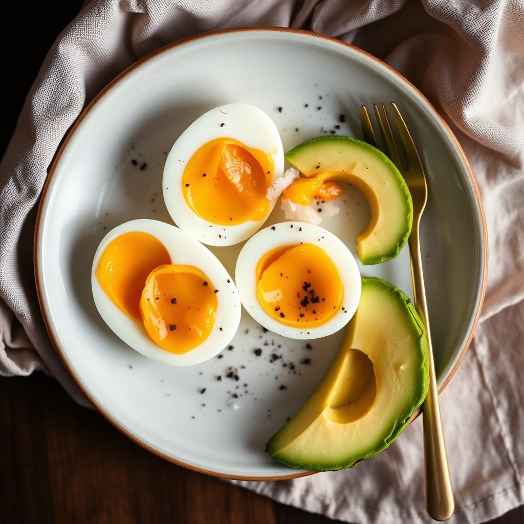 Carb-Cut Morning Fuel: Eggs & Avocado