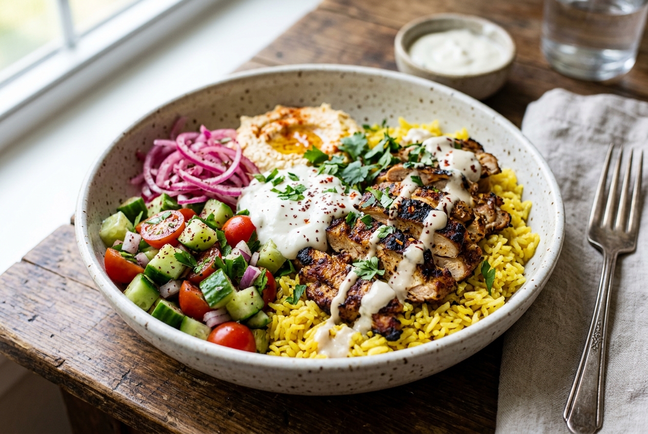 Chicken Shawarma Rice Bowl