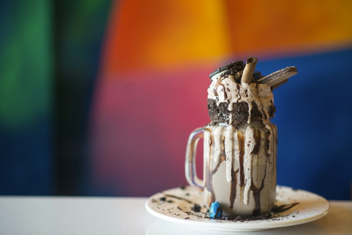 Chocolate Protein Shake Without Protein Powder (5-Minute Recipe) finished dish and serving presentation