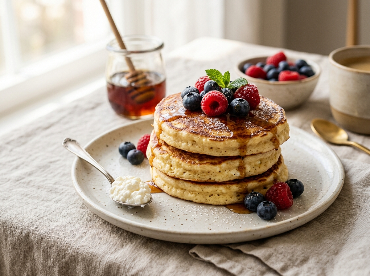 Cottage Cheese Pancakes – Easy Fluffy Breakfast Recipe