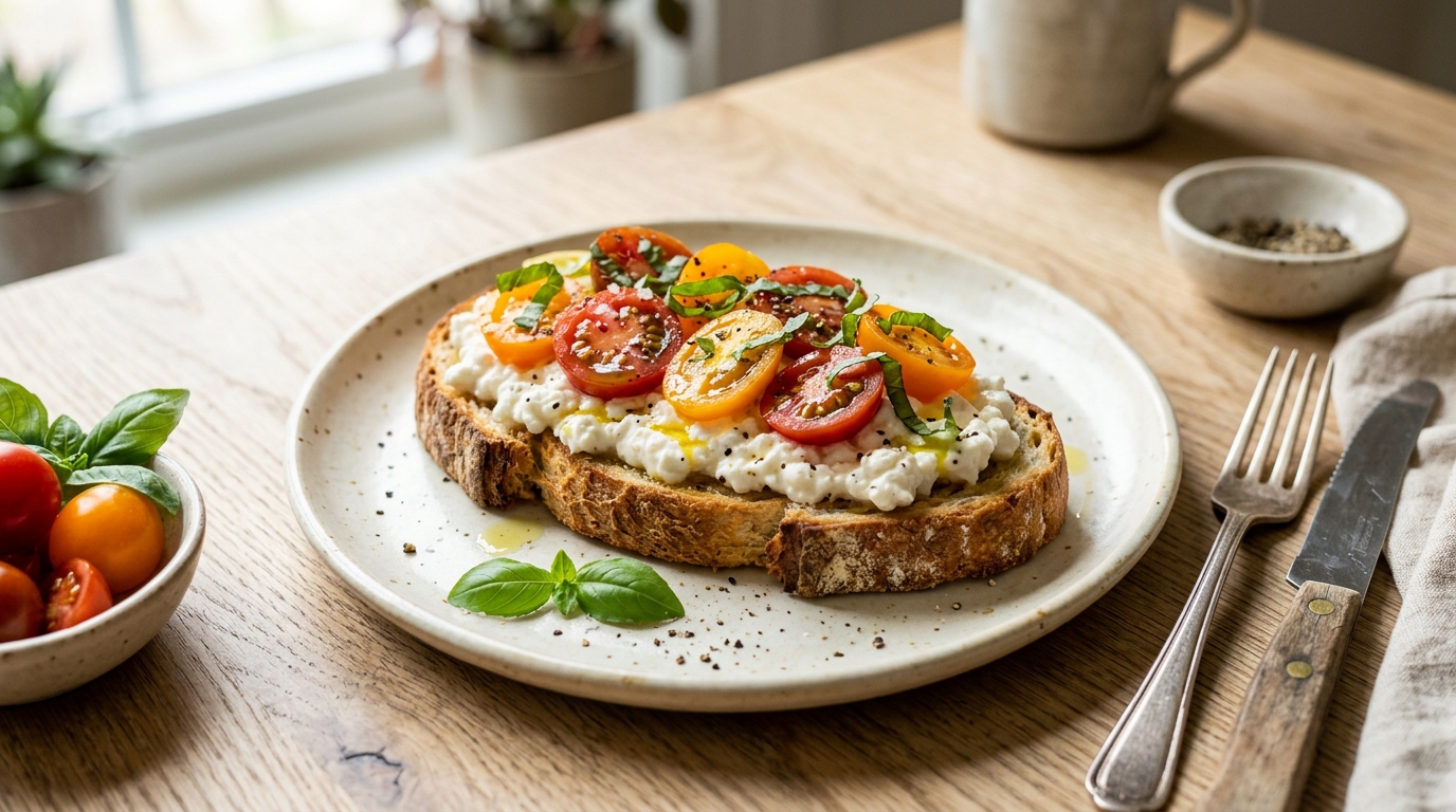 Cottage Cheese Toast – 4 Easy Sweet & Savory Ideas
