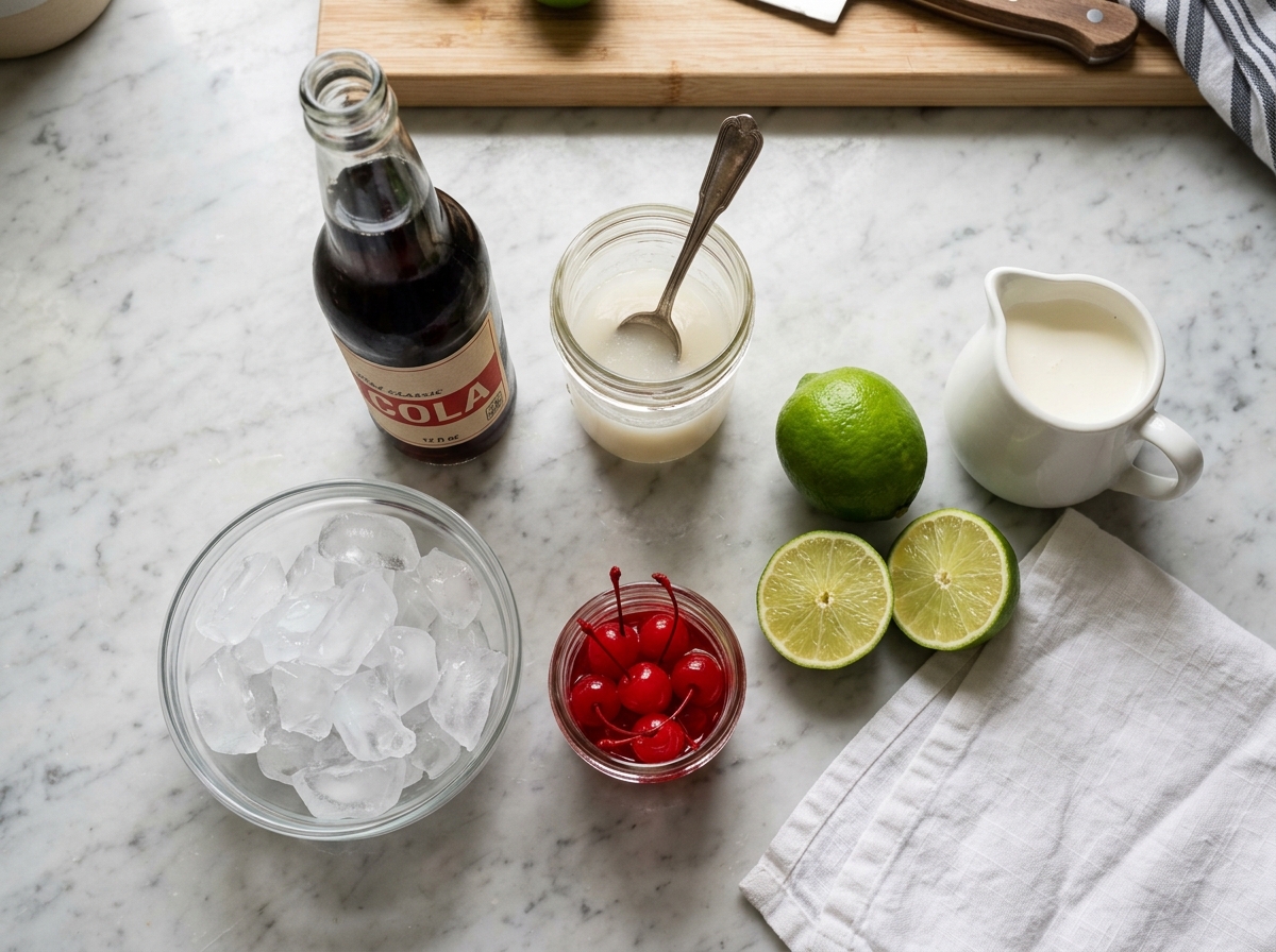 Refreshing Dirty Dr Pepper Recipe: Easy 3-Ingredient Dirty Soda (Easy 5-Minute Recipe) ingredients and preparation setup