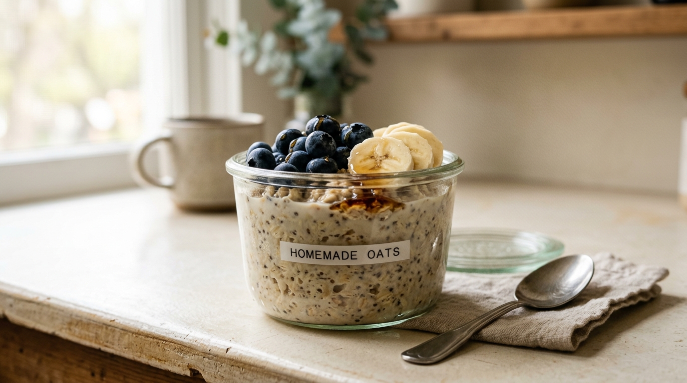 Easy Overnight Oats Recipe (Basic 5-Minute Make-Ahead Breakfast)