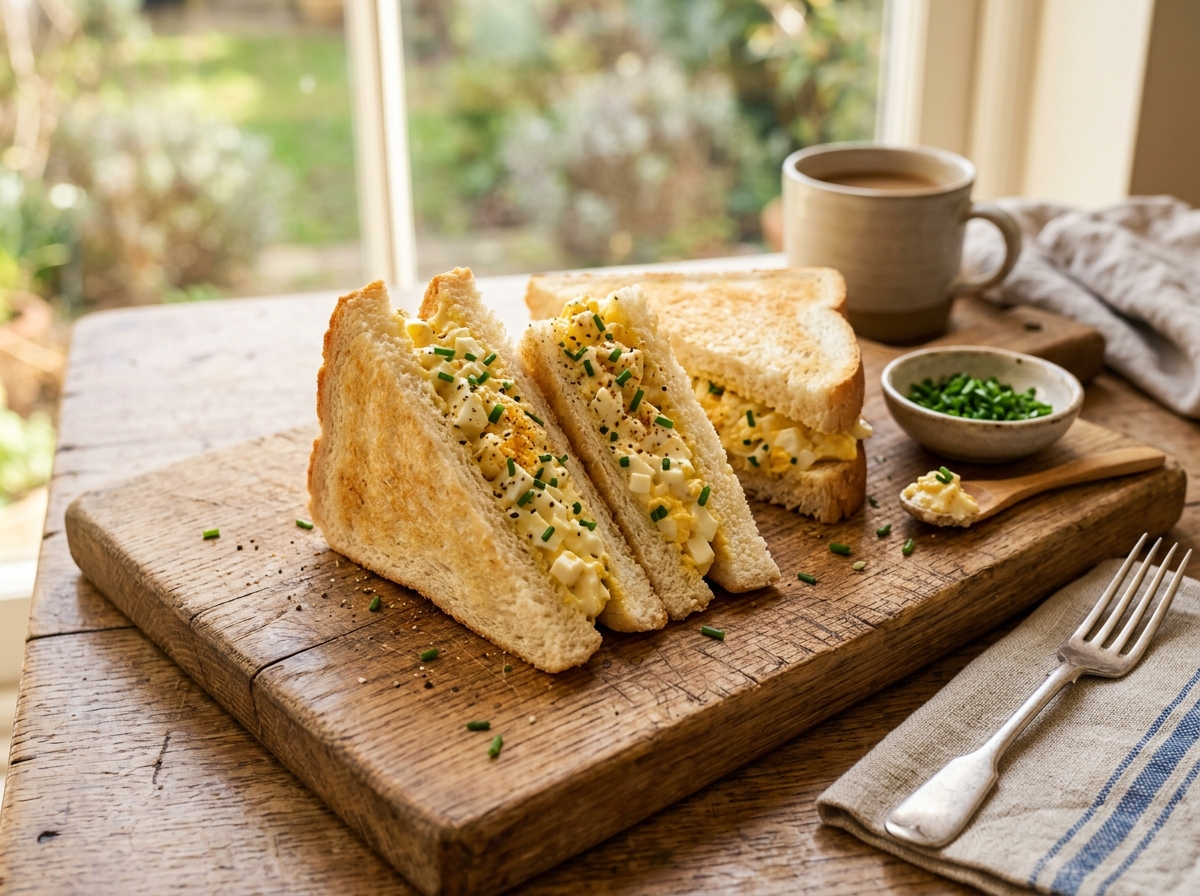 Classic Homemade Egg Mayo Sandwich