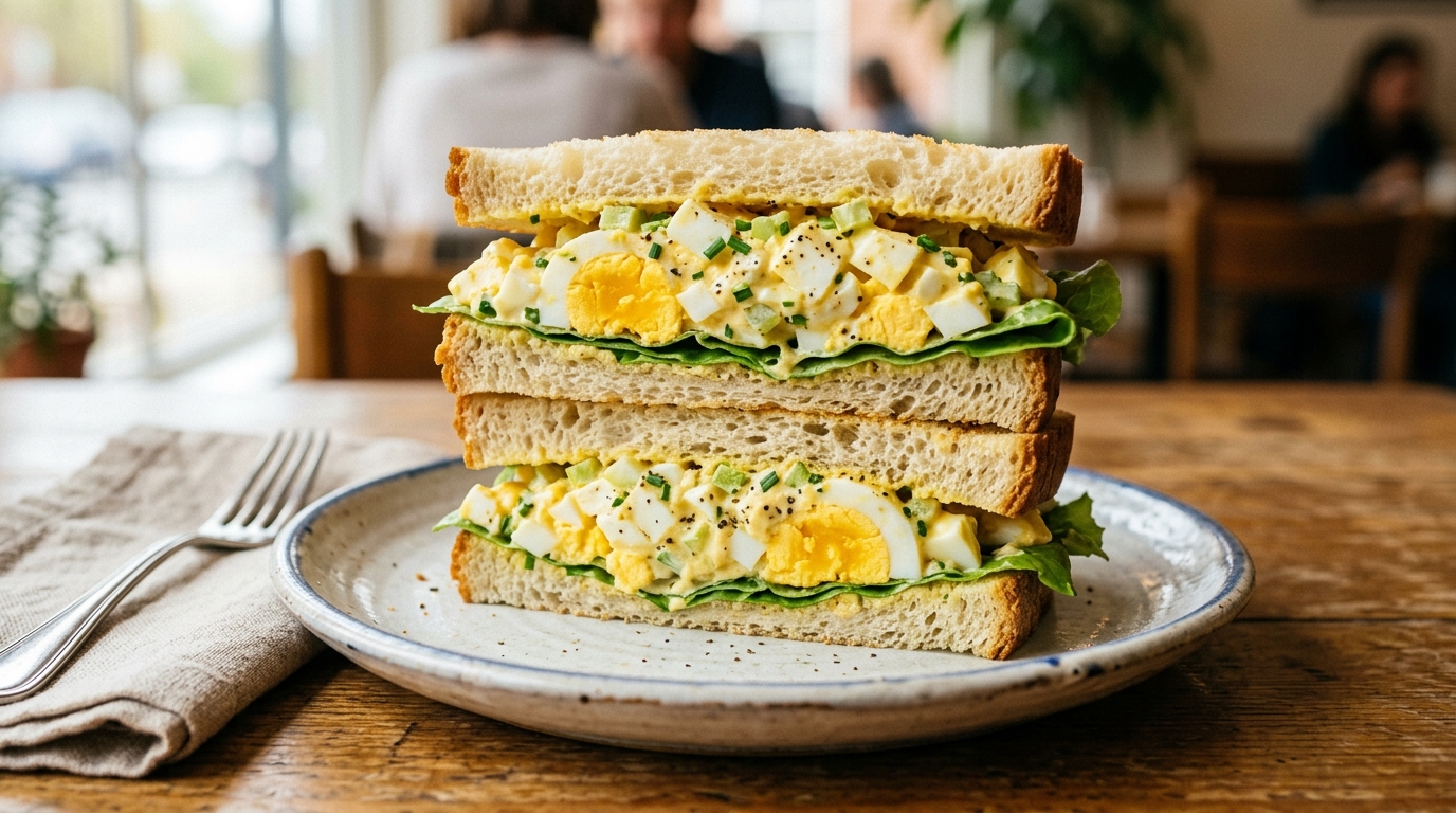 Egg Salad Sandwich – Classic Creamy Deli Recipe