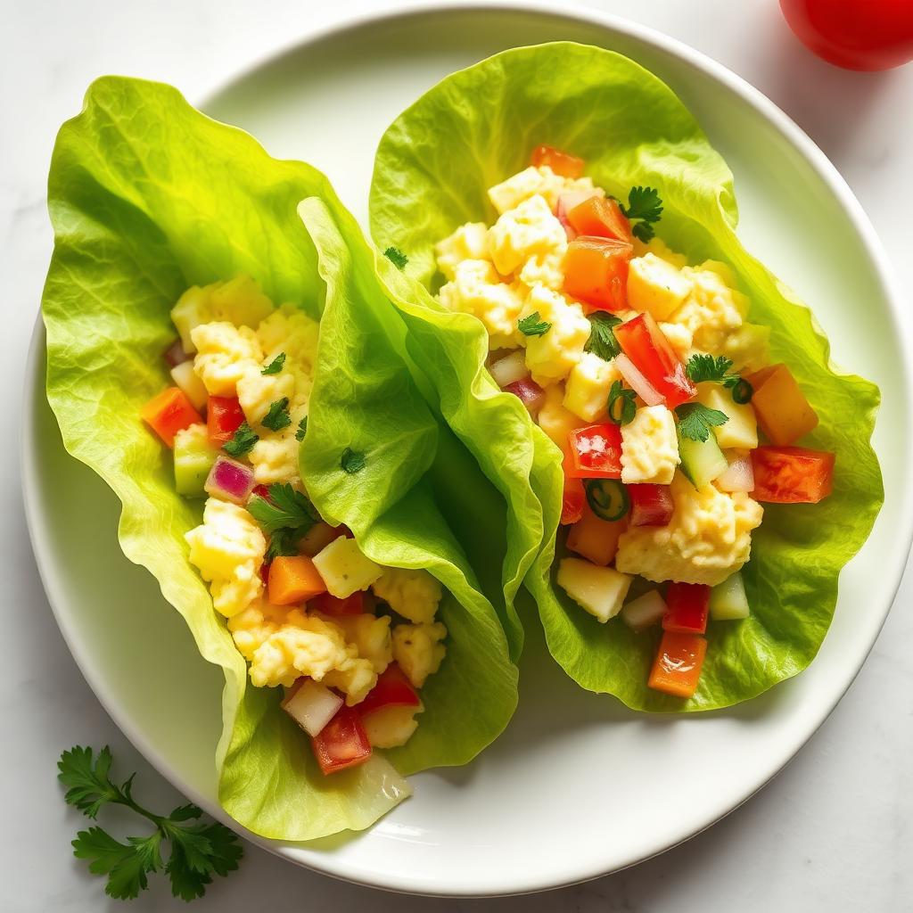 Egg White Lettuce Wrap