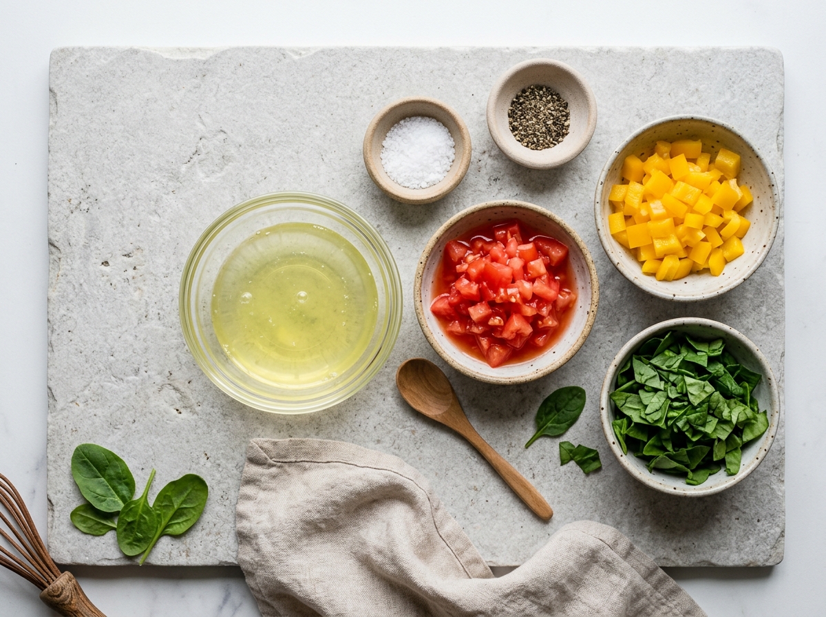 High-Protein Egg White Omelette: A Diet-Friendly, High-Protein Breakfast for Work (Quick & Healthy Recipe) ingredients and preparation setup