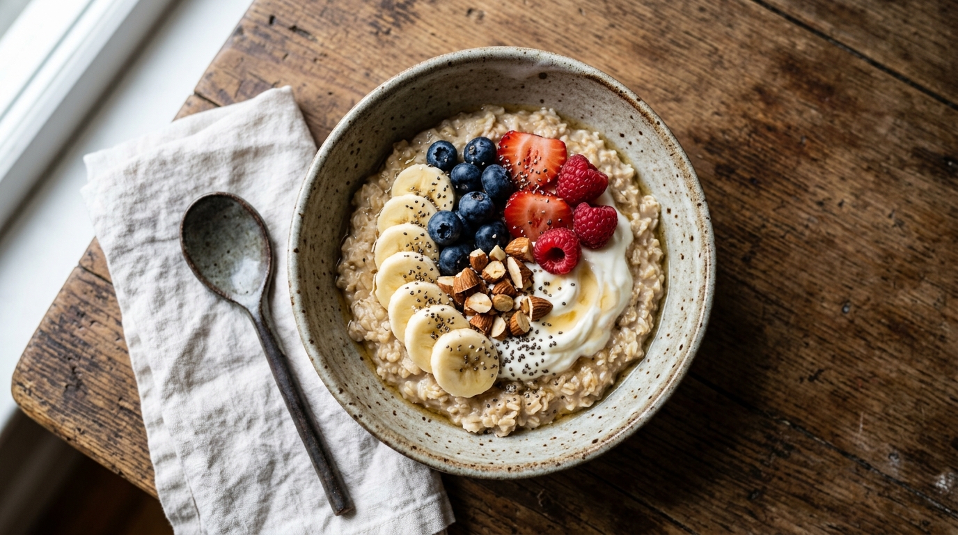 FitStart Breakfast Bowl: A High-Protein Oatmeal Breakfast Recipe