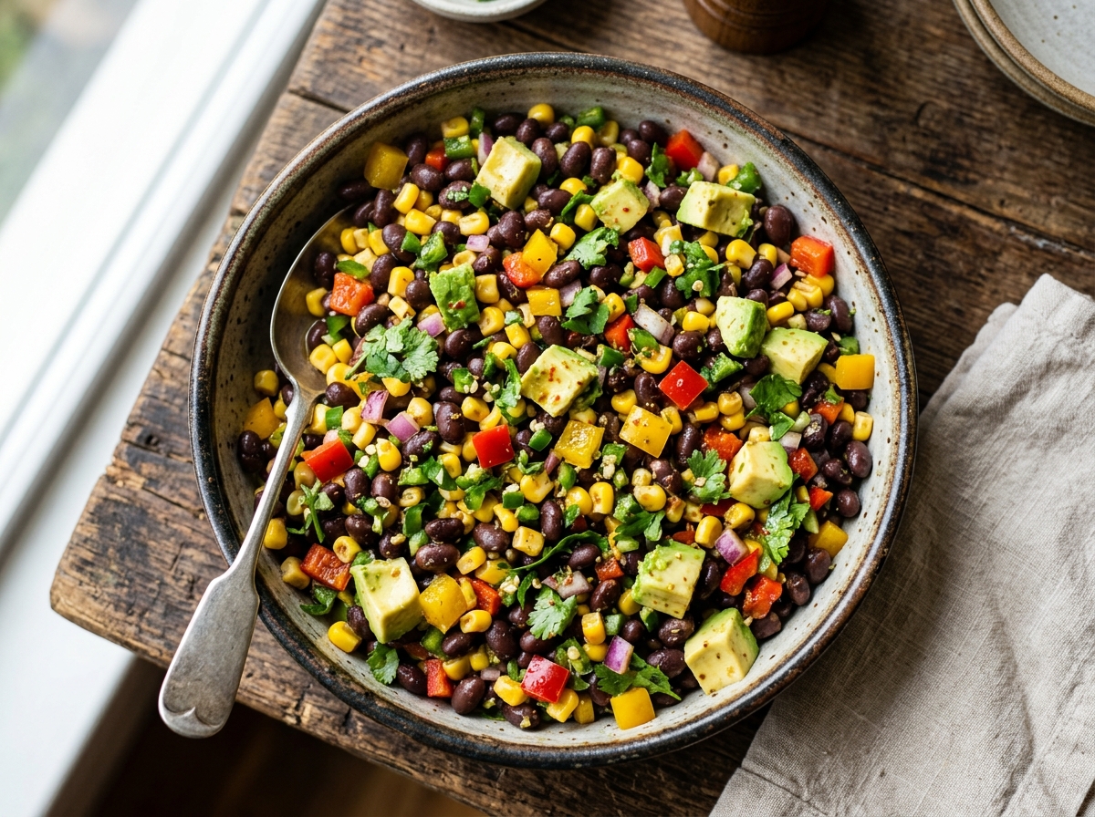 High-Protein Black Bean Salad (Easy 10-Minute Lunch Recipe)
