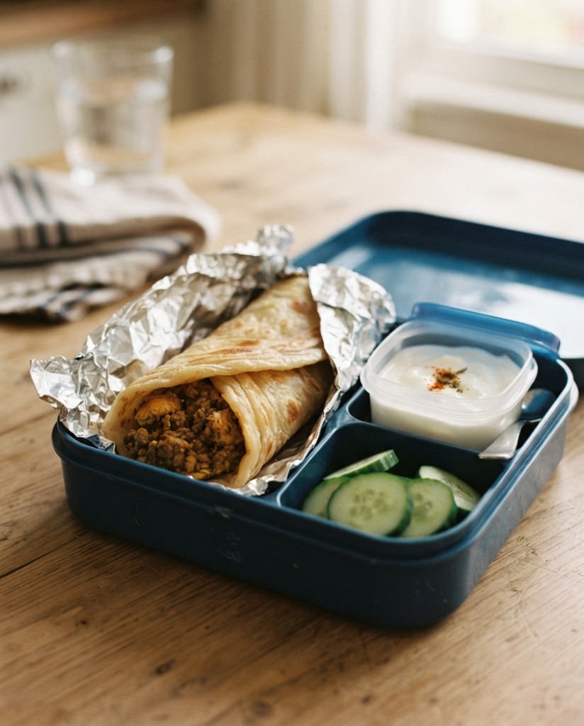 Chicken Mince Paratha Roll – Easy Lunch Box Recipe