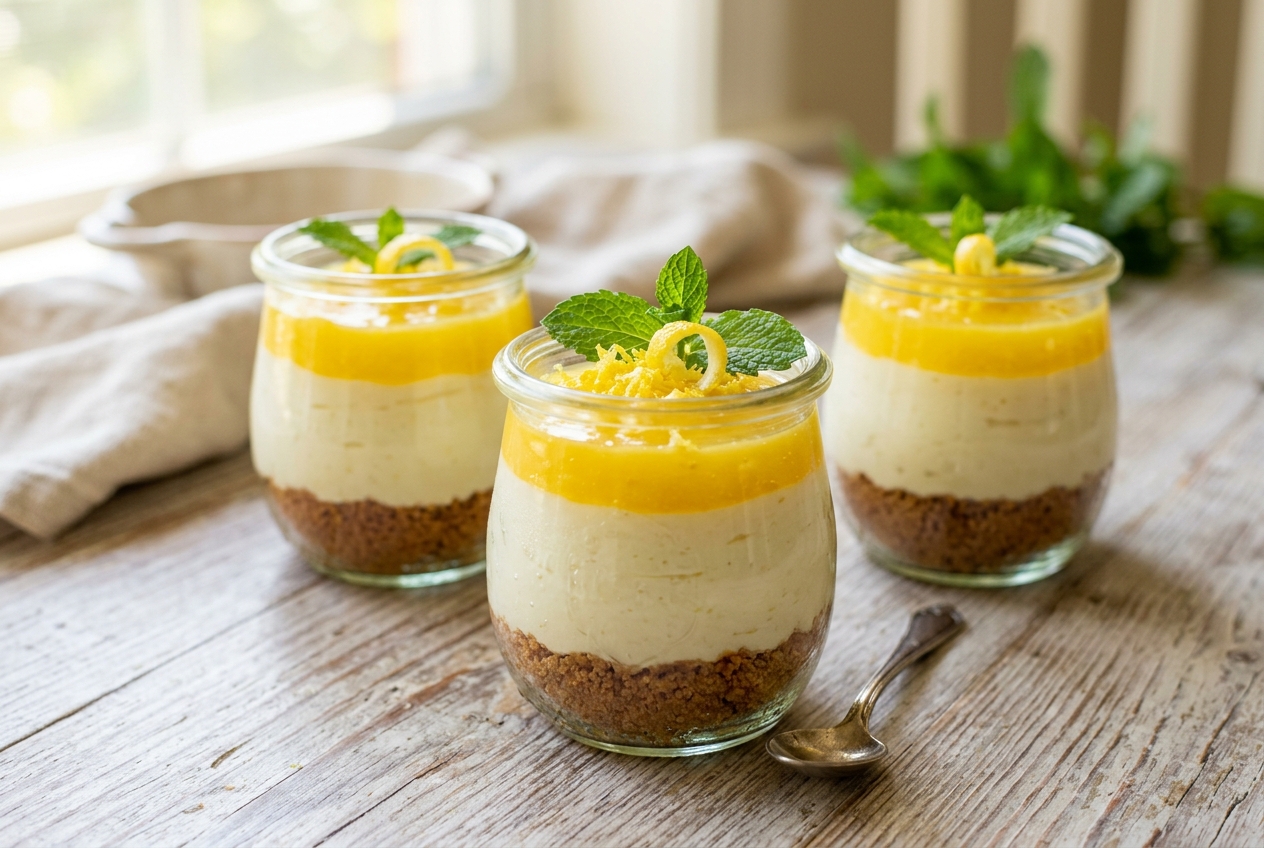 Lemon Cheesecake Cups