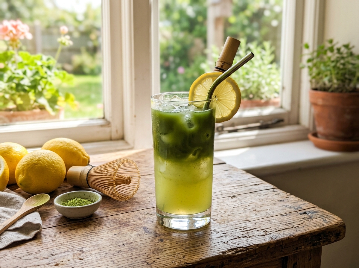 Matcha Lemonade Recipe: The Easiest Iced Green Tea Lemonade (Starbucks-Style)