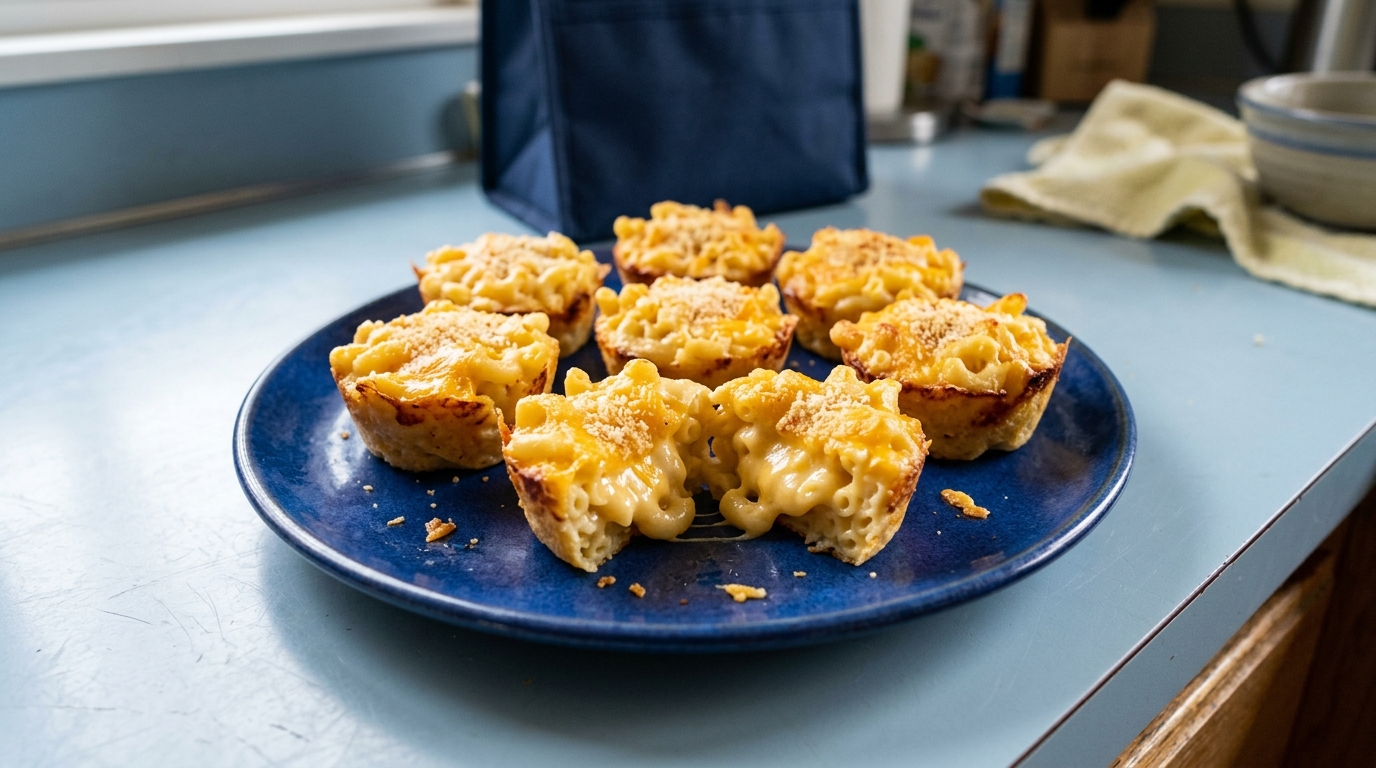 Mini Mac and Cheese Cups (Easy School Lunch Recipe)