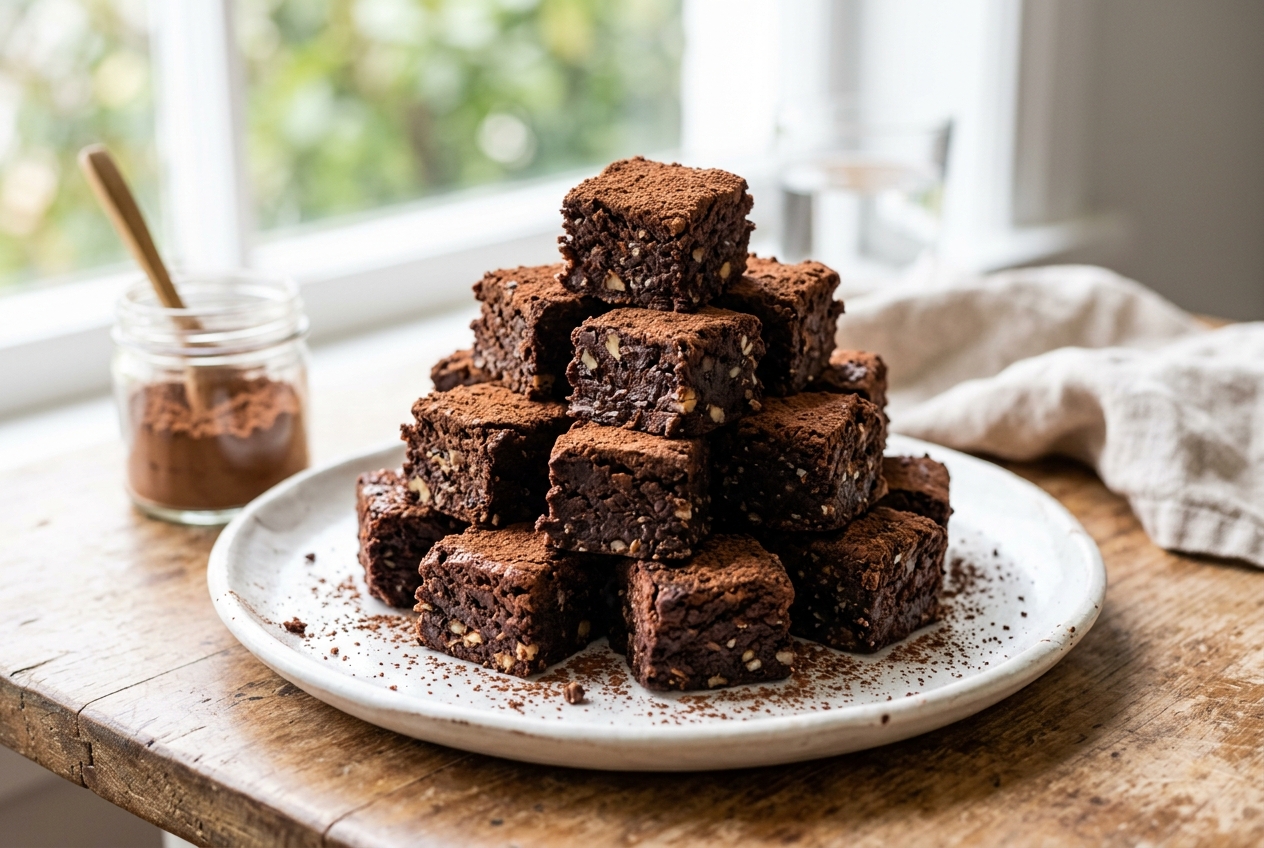 No-Bake Protein Brownie Bites