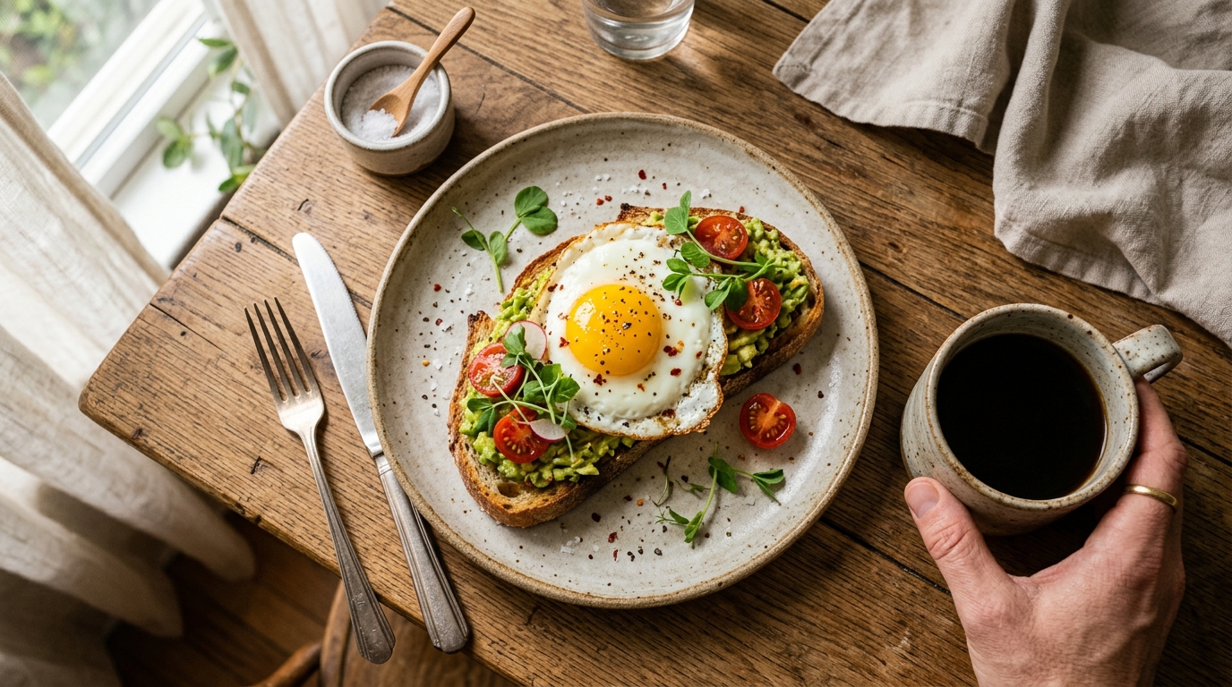 Double-click to save image, or right-click for 'Save image as...' Final food presentation