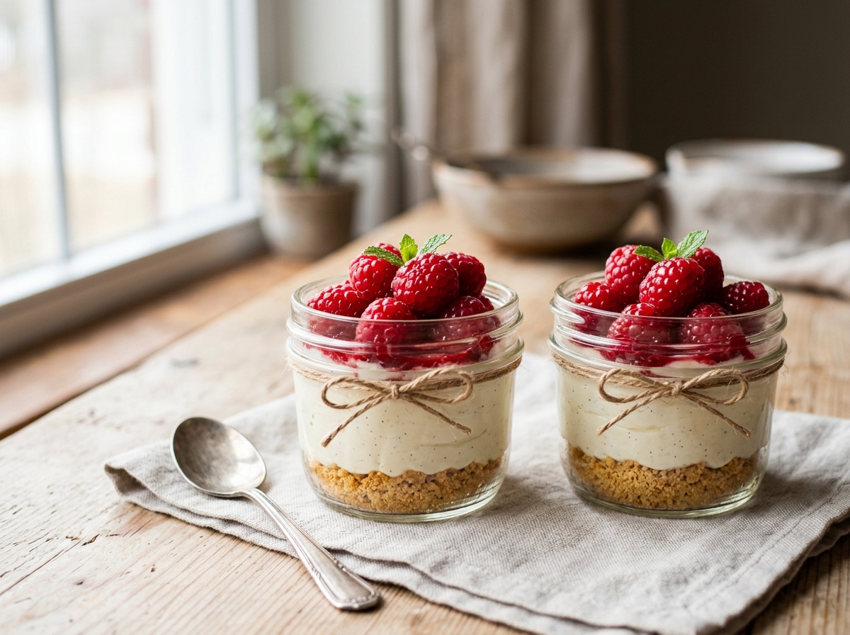 Protein Cheesecake Jars (Easy No-Bake High-Protein Dessert)