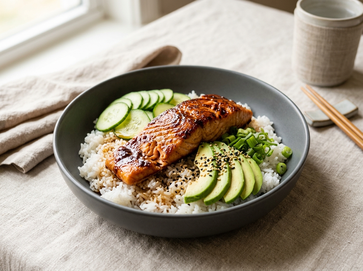 Salmon Rice Bowl – Easy 20-Minute Lunch