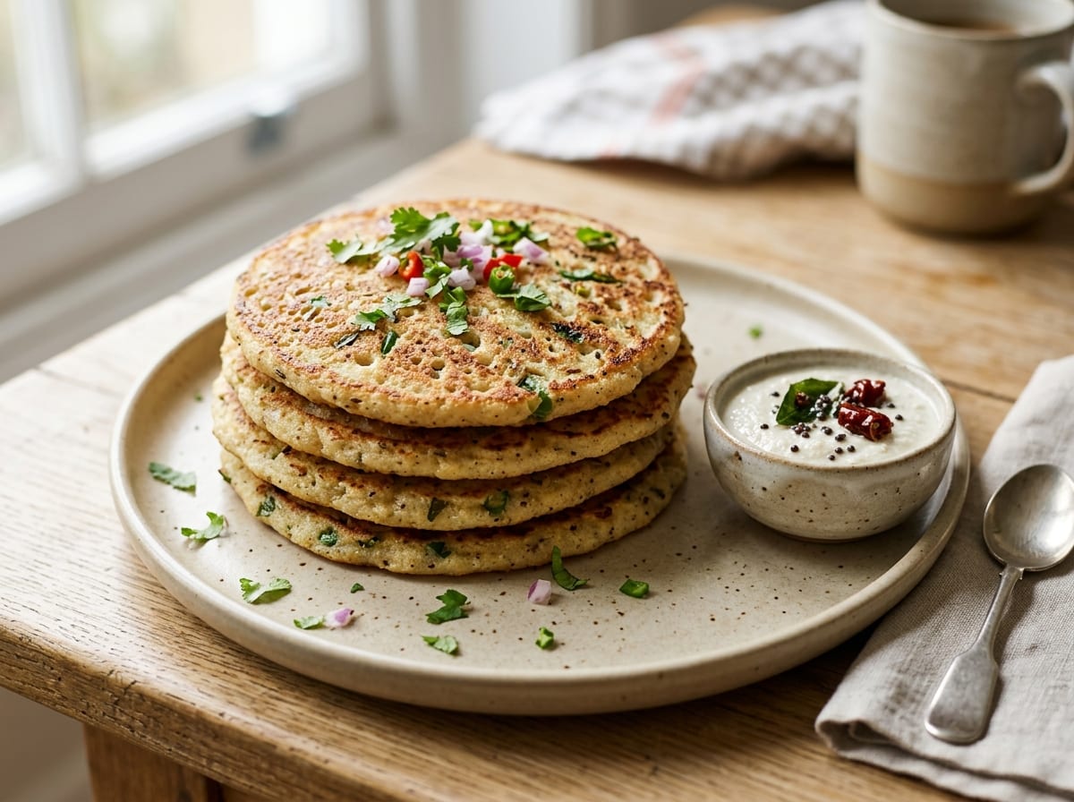 Savory Suji Pancakes (Quick 15-Minute Semolina Breakfast)