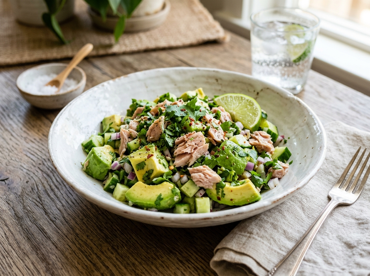 Tuna Avocado Salad – Easy No-Mayo Lunch