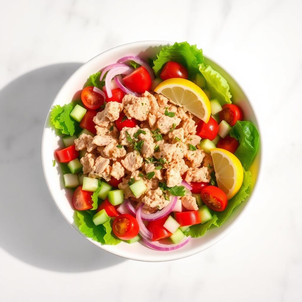 Tuna Salad (in Water, Not Oil) + Fresh Veggies