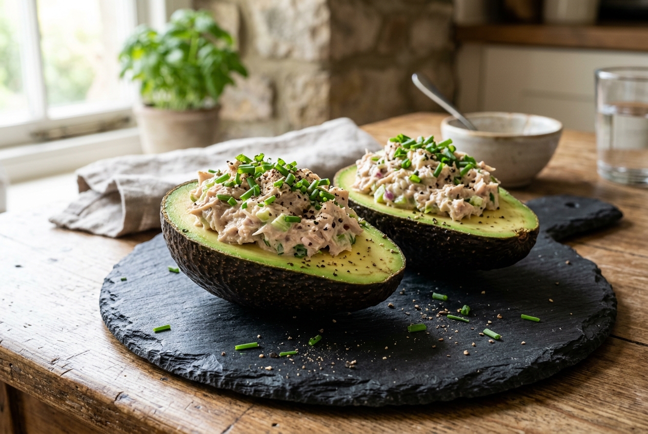 Tuna Stuffed Avocados
