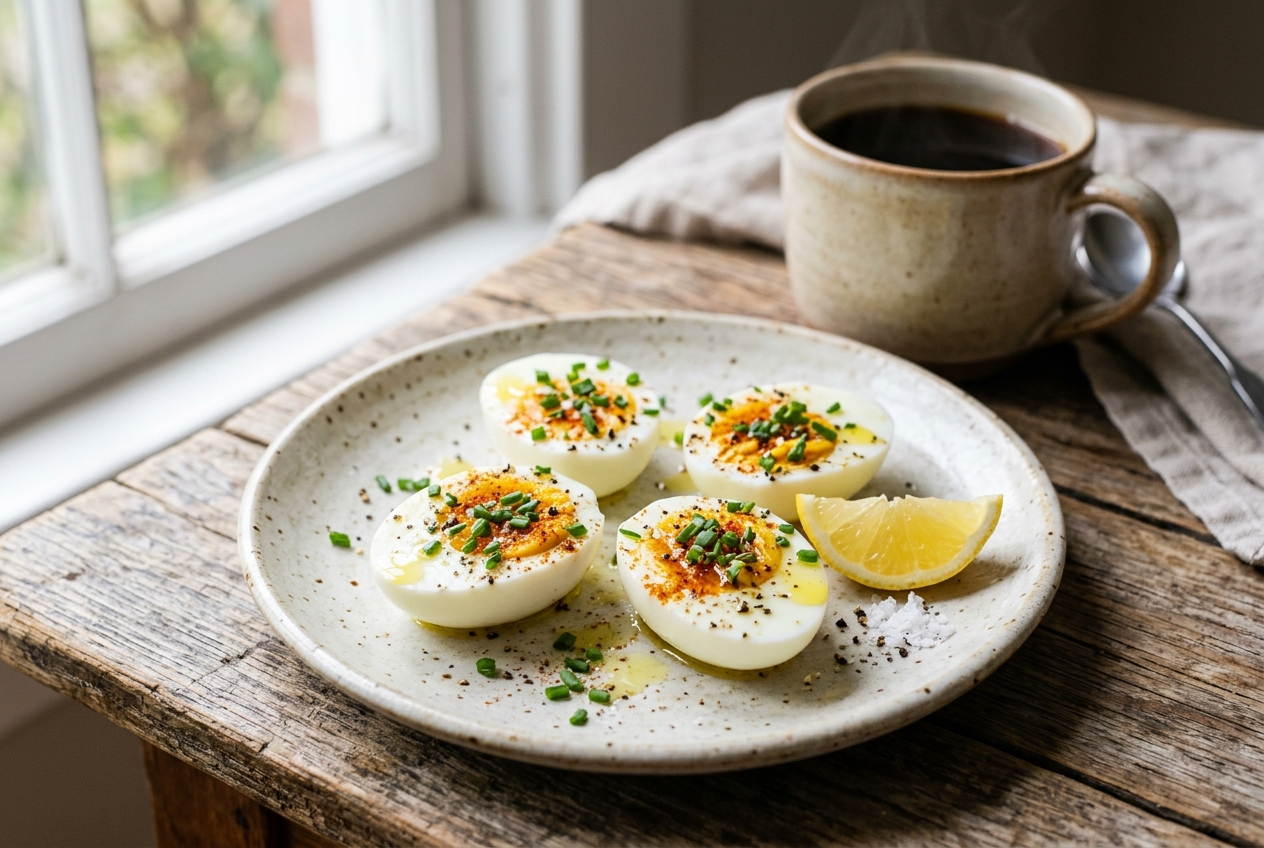 Seasoned Boiled Egg Whites (Easy High-Protein Breakfast)