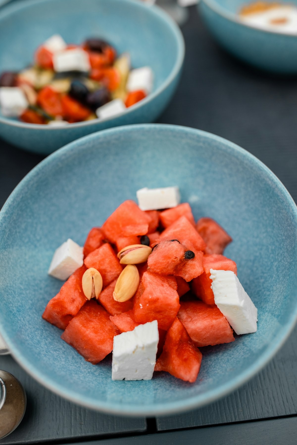 Watermelon & Cheese Bites (Refreshing Kid-Friendly Finger Snack) ingredients and preparation setup